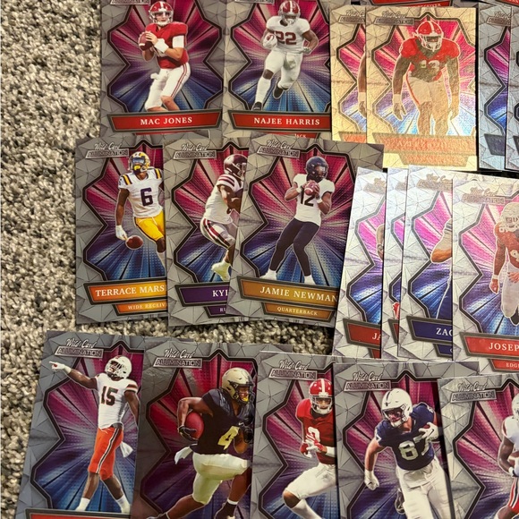 88 card lot of 2021 Panini Prizm Draft Picks & Wild Card Alumination football - Picture 2 of 13